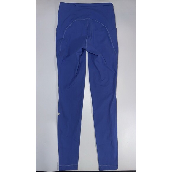 Lululemon Swift Speed High Rise Tight Leggings Blue Wild Indigo Pockets Women 6 - Picture 3 of 10